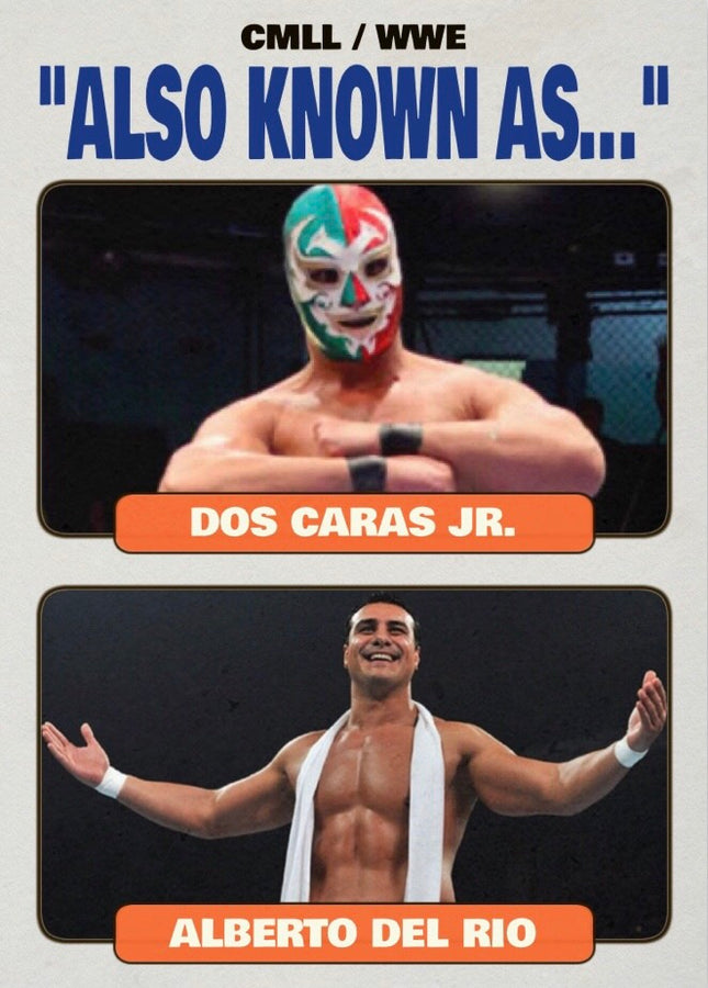 DOS Caras JR. / Alberto del RIO trading card PW Catalog