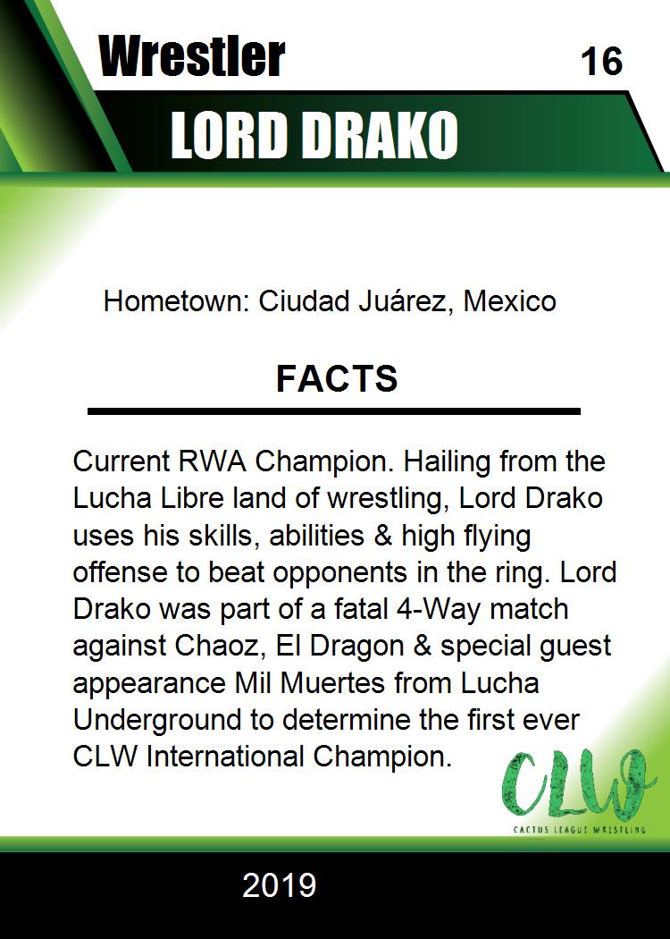 Lord Drako trading card PW Catalog