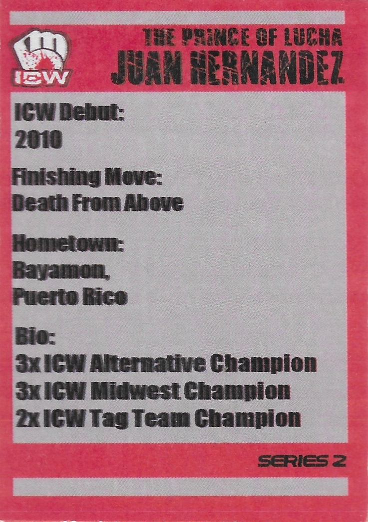 The Prince of Lucha Juan Hernandez trading card PW Catalog