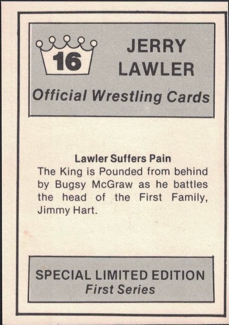 Lawler Suffers Pain trading card PW Catalog
