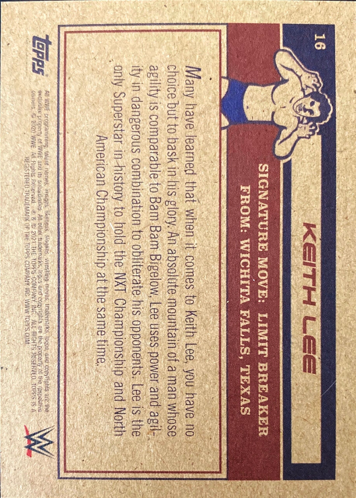 Keith LEE trading card PW Catalog