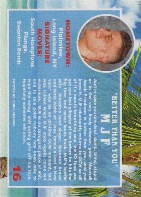 “Better Than You” MJF