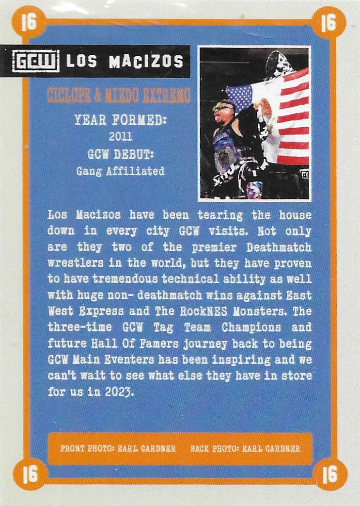 Ciclope & Miedo Extremo – LOS Macizos trading card PW Catalog