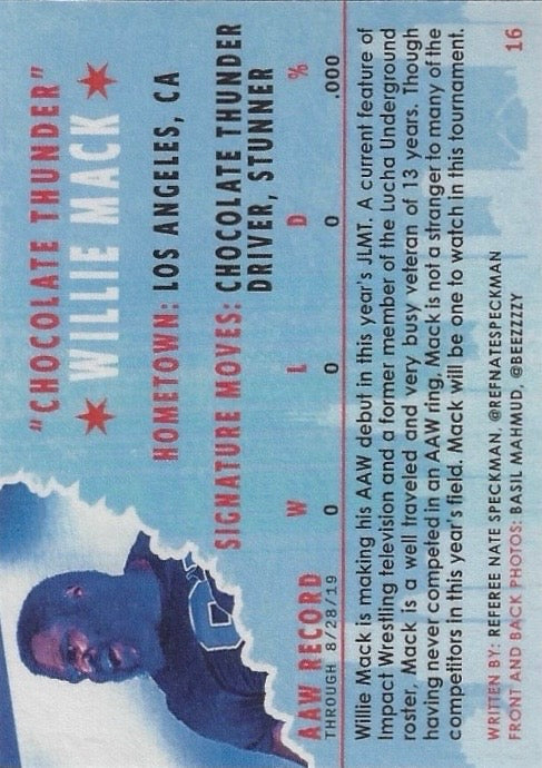 “Chocolate Thunder” Willie Mack