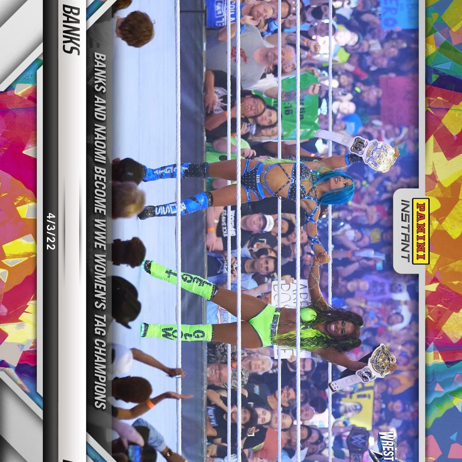 Sasha Banks / Naomi – Banks and Naomi Become WWE Women’s TAG Champions trading card PW Catalog