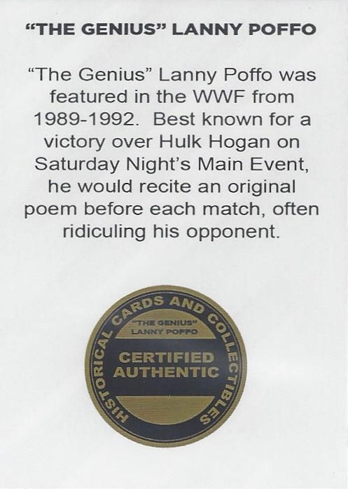“The Genius” Lanny Poffo trading card PW Catalog