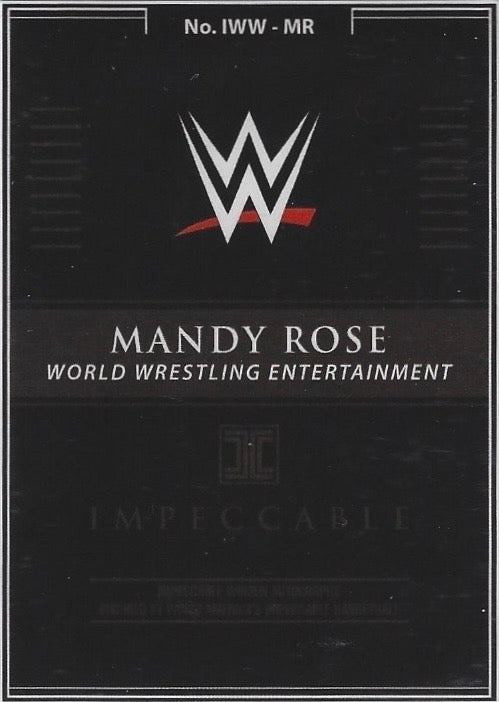 Mandy Rose – World Wrestling Entertainment trading card PW Catalog