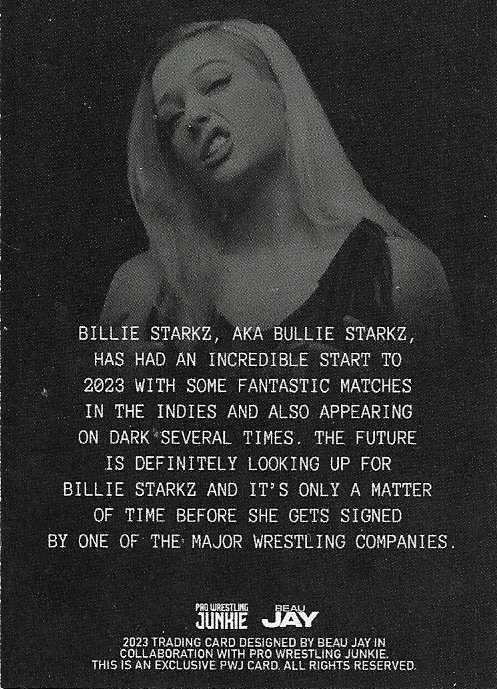 Bullie Starkz trading card PW Catalog