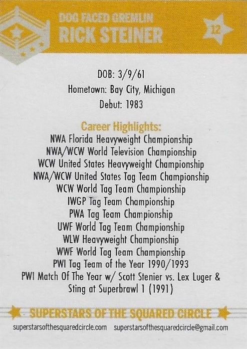 Dog Faced Gremlin Rick Steiner trading card PW Catalog