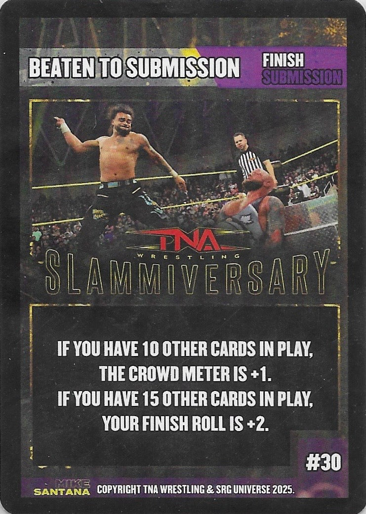 Finish Submission: Beaten to Submission trading card PW Catalog