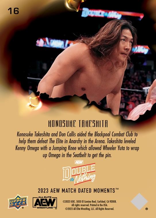 Konosuke Takeshita – Konosuke Takeshita Turns on the Elite, Lands a Jumping Knee on Kenny Omega During Anarchy in the Arena