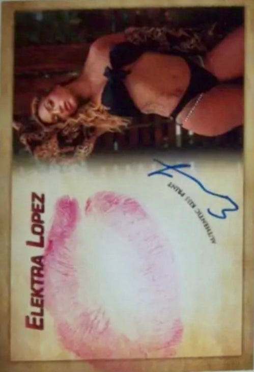Elektra Lopez trading card PW Catalog