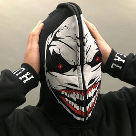 Bray Wyatt "The Fiend" Full Face Zip Hoodie Sweatshirt