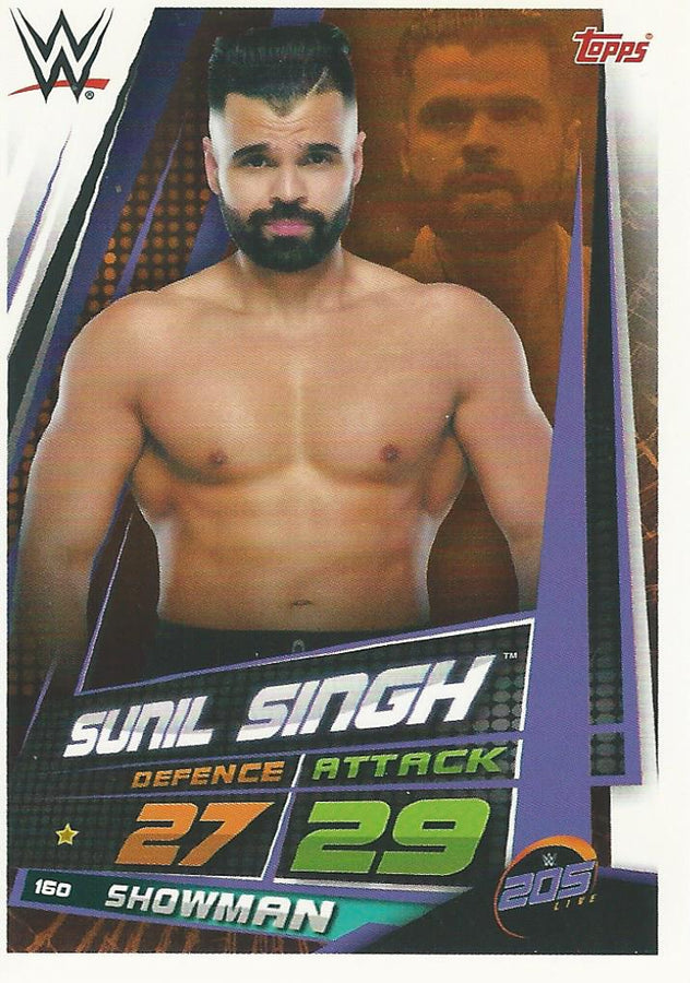 WWE Topps Slam Attax Universe 2019 Sunil Singh #160