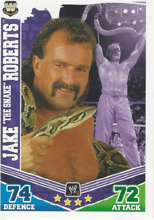 WWE Topps Slam Attax Mayhem 2010 Jake the Snake Roberts #160