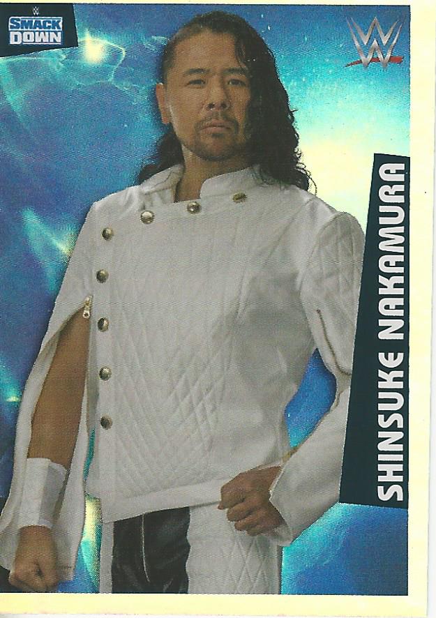 WWE Panini 2022 Sticker Collection Shinsuke Nakamura Foil #160