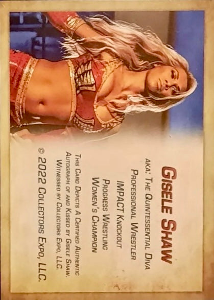 Gisele Shaw trading card PW Catalog