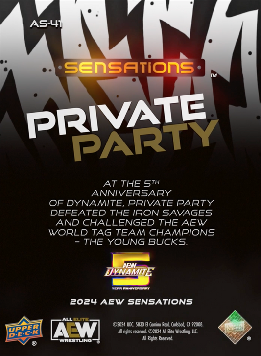 10/2/24 – Private Party – Private Party Defeats Iron Savages at the 5th Anniversary of Dynamite