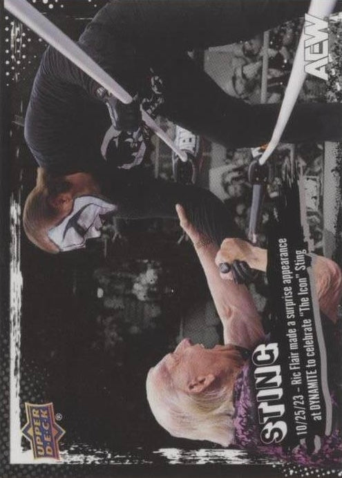 10/25/23 – RIC Flair Made a Surprise Appearance at Dynamite to Celebrate “the Icon” Sting