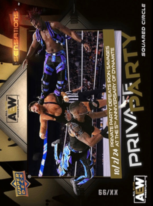 10/2/24 – Private Party – Private Party Defeats Iron Savages at the 5th Anniversary of Dynamite trading card PW Catalog
