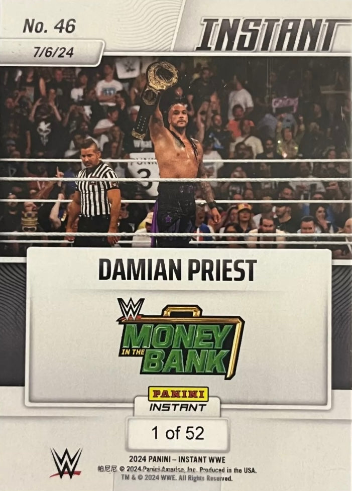 Damian Priest – Damian Priest Retains the World Heavyweight Championship trading card PW Catalog