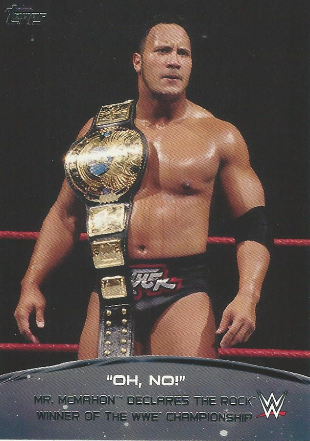 WWE Topps 2015 The Rock 2 of 10 trading card PW Catalog