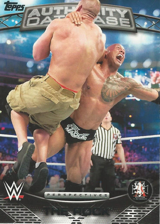 WWE Topps 2016 The Rock 12A trading card PW Catalog