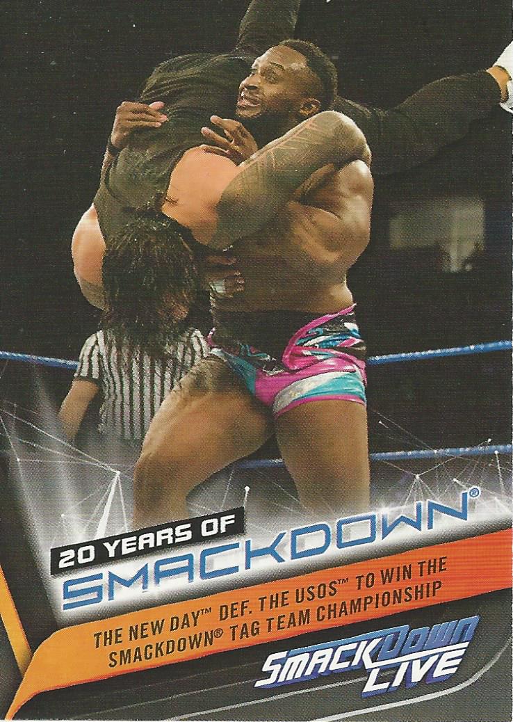 WWE Topps Smackdown 2019 Big E SD-42 trading card PW Catalog