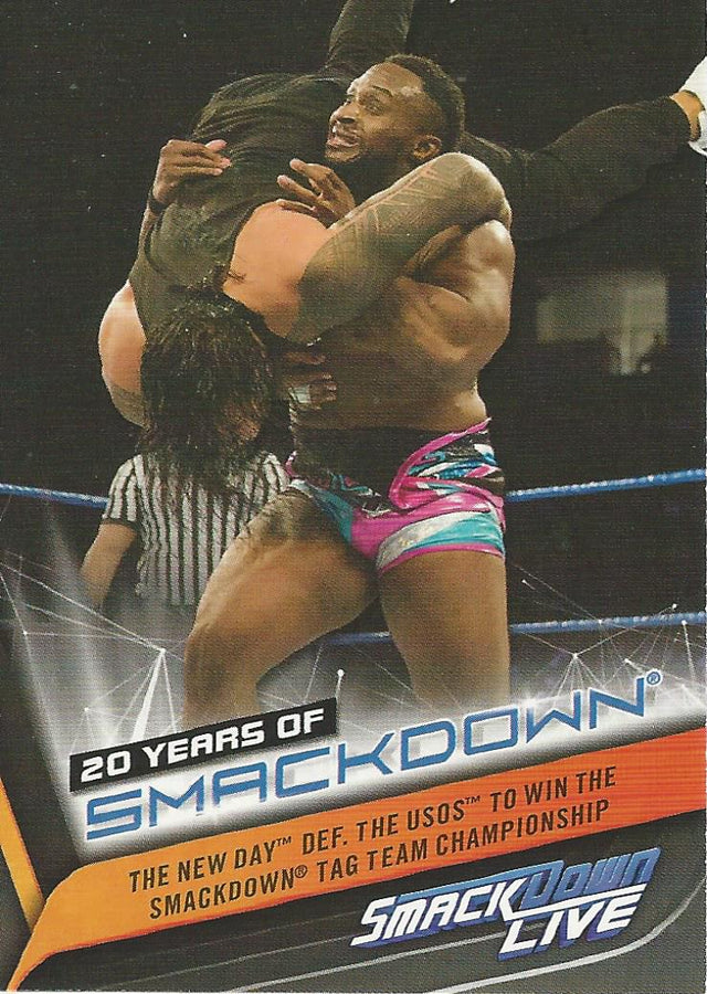 WWE Topps Smackdown 2019 Big E SD-42 trading card PW Catalog