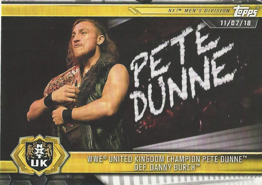 WWE Topps NXT 2019 Pete Dunne #62