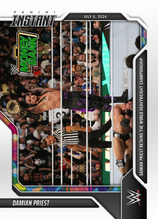 Damian Priest – Damian Priest Retains the World Heavyweight Championship trading card PW Catalog