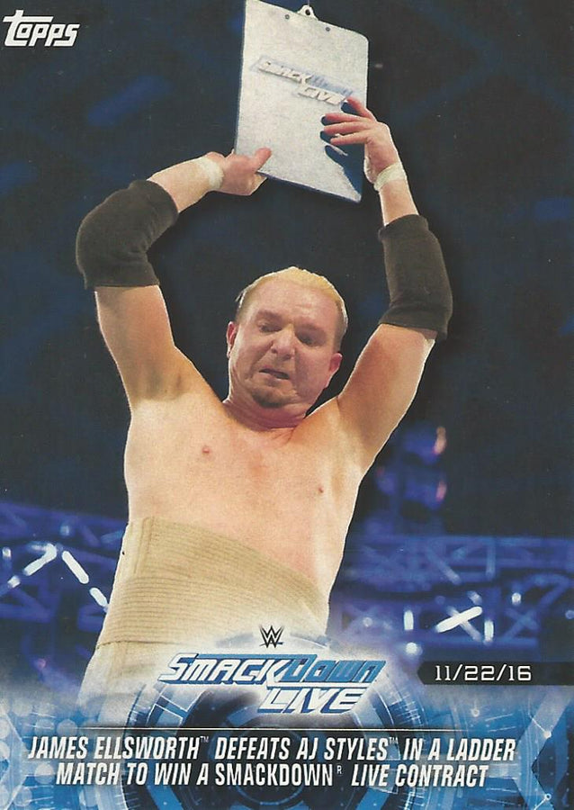 WWE Topps Road to Wrestlemania 2018 James Ellesworth #63