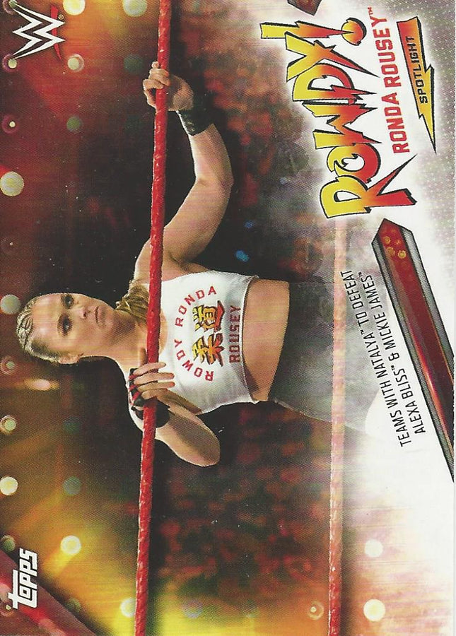 WWE Topps Summerslam 2019 Ronda Rousey Tribute 23/40 trading card PW Catalog