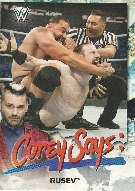 WWE Topps Smackdown 2019 Rusev CG-11 trading card PW Catalog