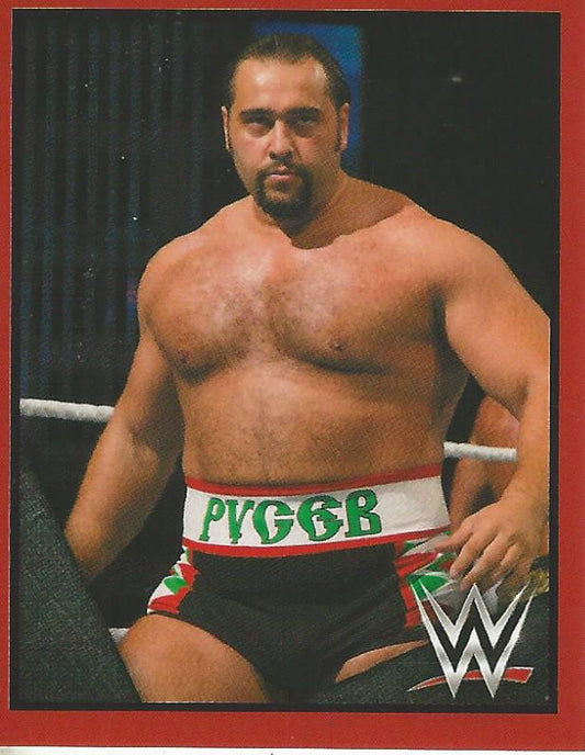 WWE Topps Then Now Forever 2016 Stickers Rusev #164
