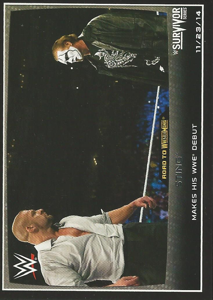 WWE Topps Road to Wrestlemania 2015 Sting and Triple H #64