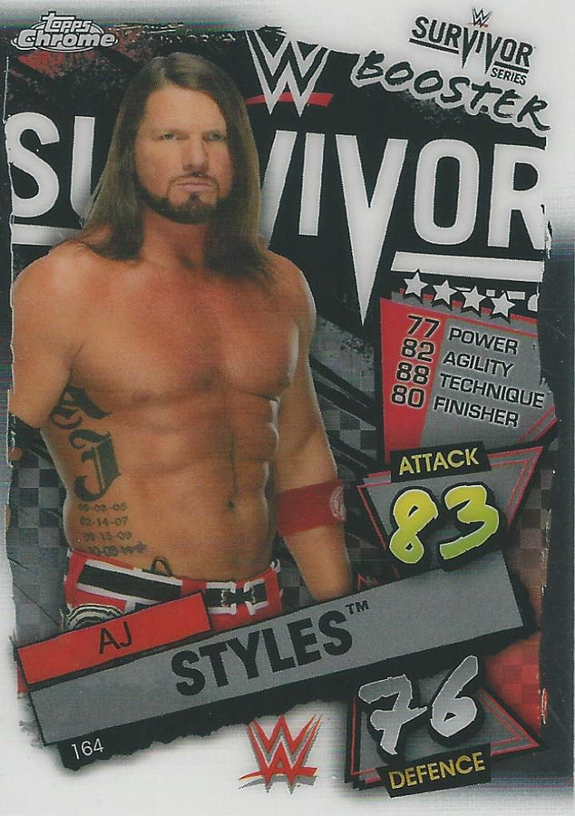 WWE Topps Slam Attax Chrome 2021 AJ Styles #164