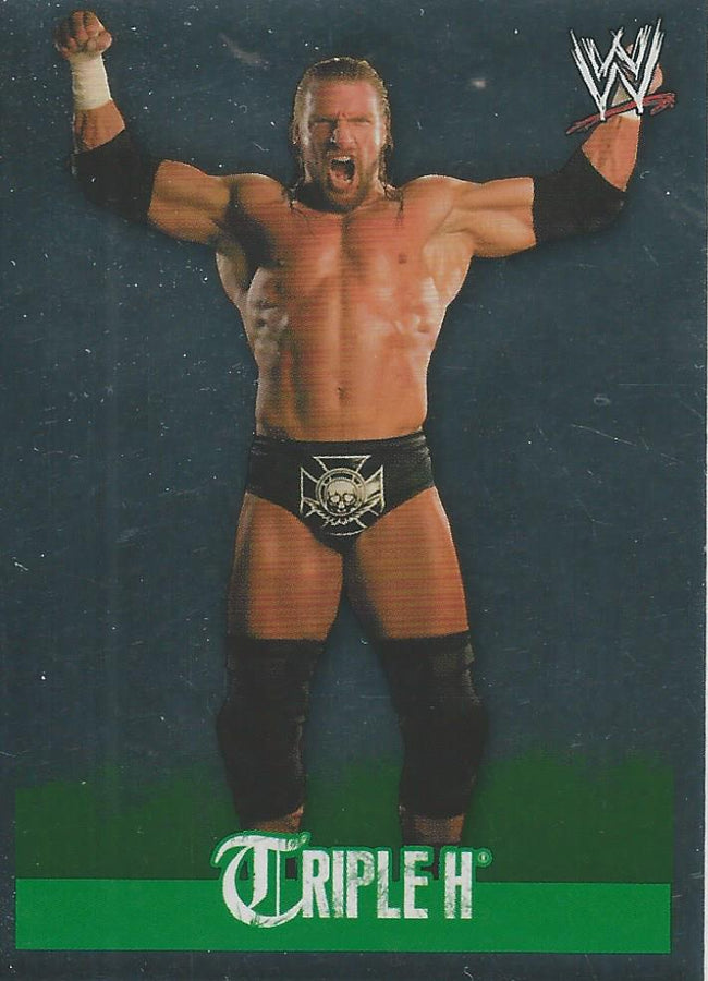WWE Topps Rivals 2009 Stickers Triple H Foil #164