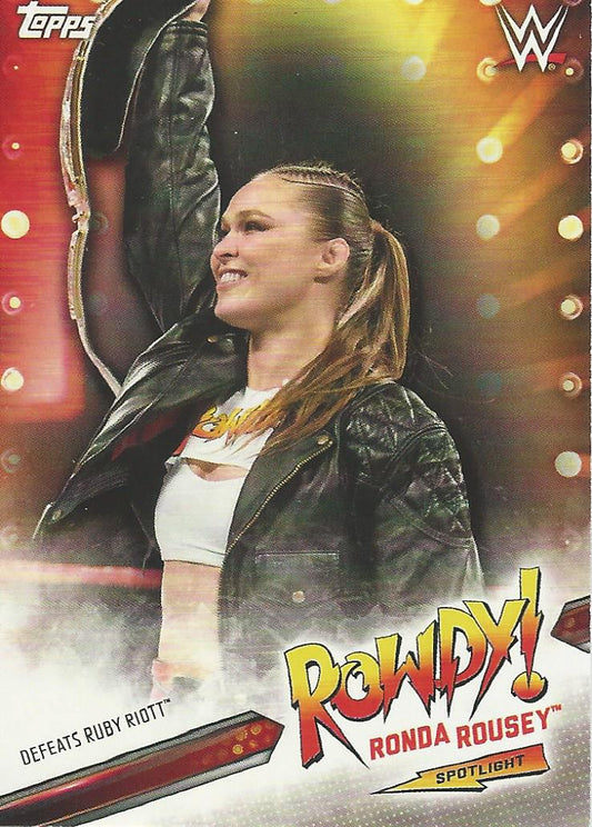 WWE Topps Summerslam 2019 Ronda Rousey Tribute 25/40 trading card PW Catalog