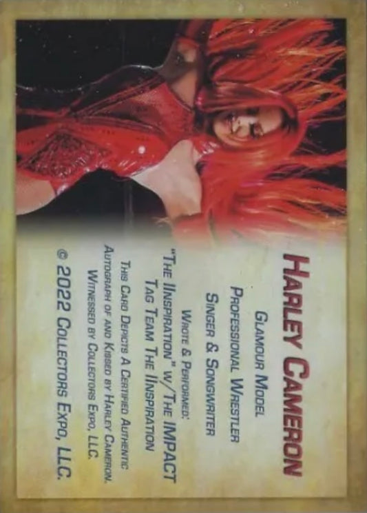 Harley Cameron trading card PW Catalog