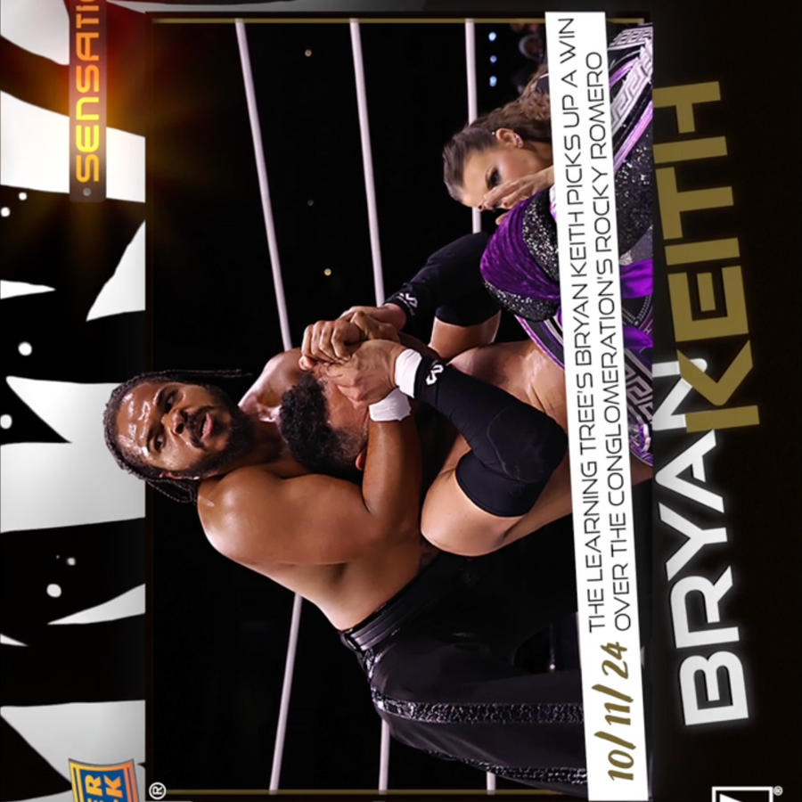 10/11/24 – Bryan Keith – the Learning Tree’s Bryan Keith Picks UP a Win Over the Conglomeration’s Rocky Romero trading card PW Catalog