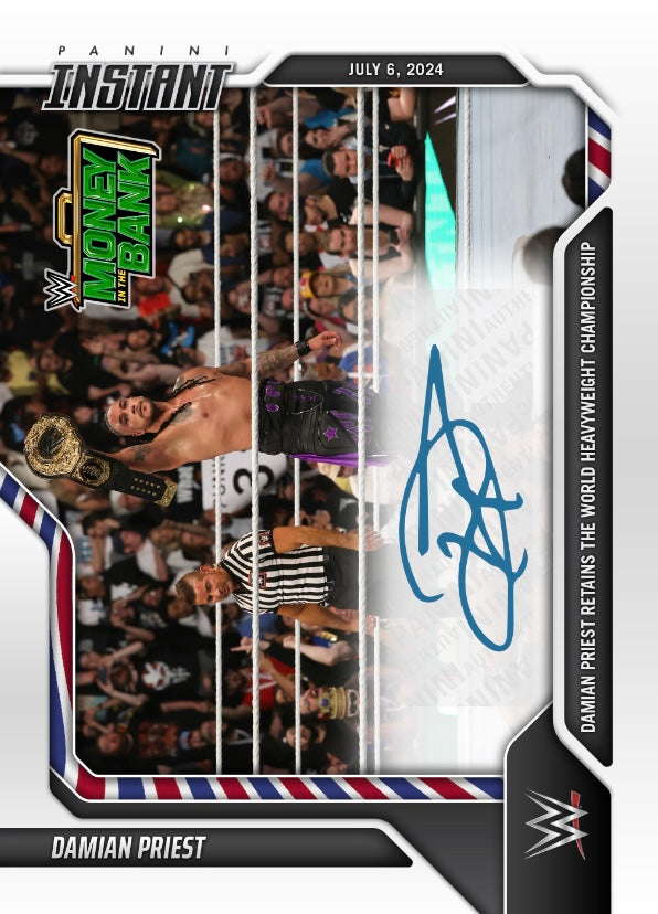 Damian Priest – Damian Priest Retains the World Heavyweight Championship trading card PW Catalog