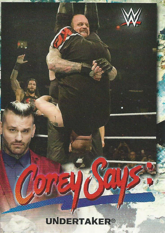 WWE Topps Smackdown 2019 Undertaker CG-19 trading card PW Catalog