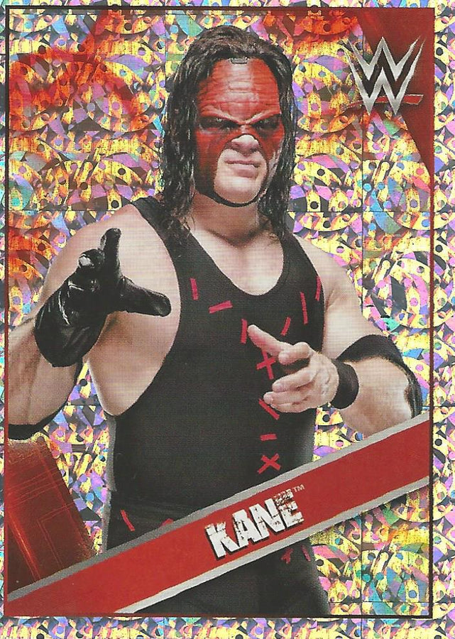 WWE Topps Then Now Forever 2016 Stickers Foil Kane #165
