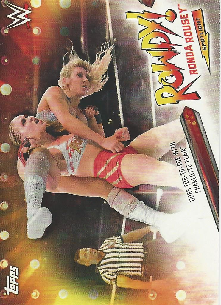 WWE Topps Summerslam 2019 Ronda Rousey Tribute 27/40 trading card PW Catalog