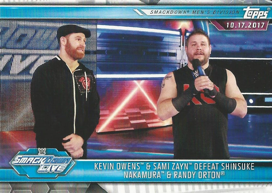 WWE Topps Champions 2019 Kevin Owens and Sami Zayn #65