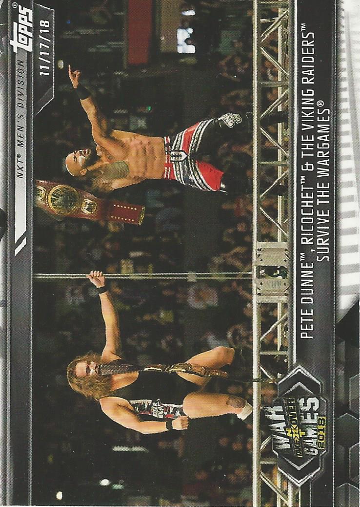 WWE Topps NXT 2019 Pete Dunne and Ricochet #65
