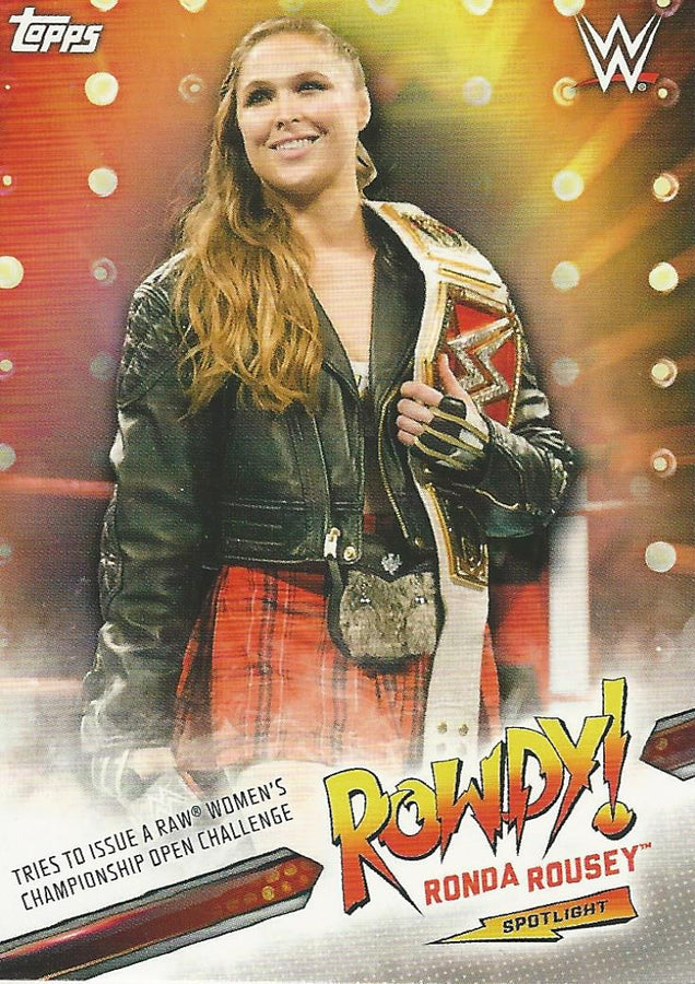 WWE Topps Smackdown 2019 Ronda Rousey 32 of 40 trading card PW Catalog