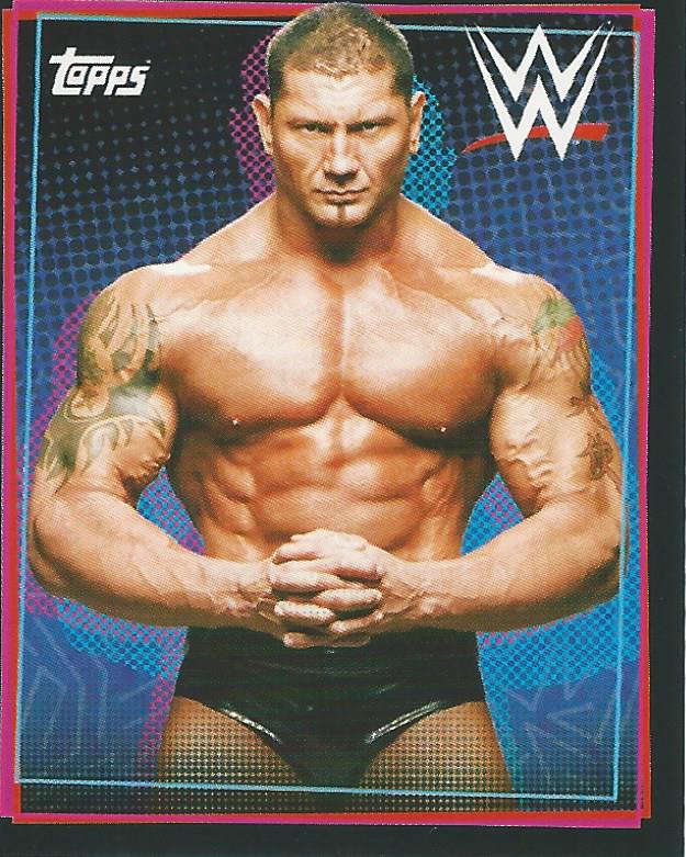 WWE Topps Road to Wrestlemania Stickers 2021 Batista #165