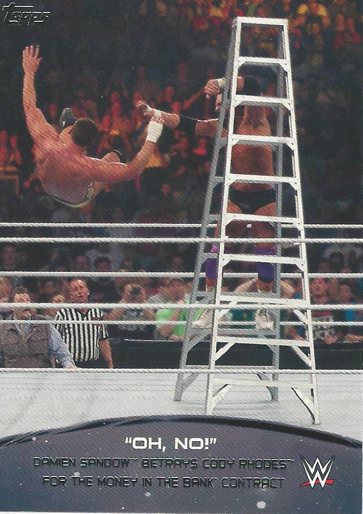 WWE Topps 2015 Damien Sandow 5 of 10 trading card PW Catalog